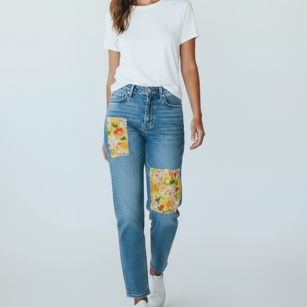 BOOTHEEL TRADING CO - SHERYL CROW - SIZE 12 - CROP JEANS‎ - BOYFRIEND B21